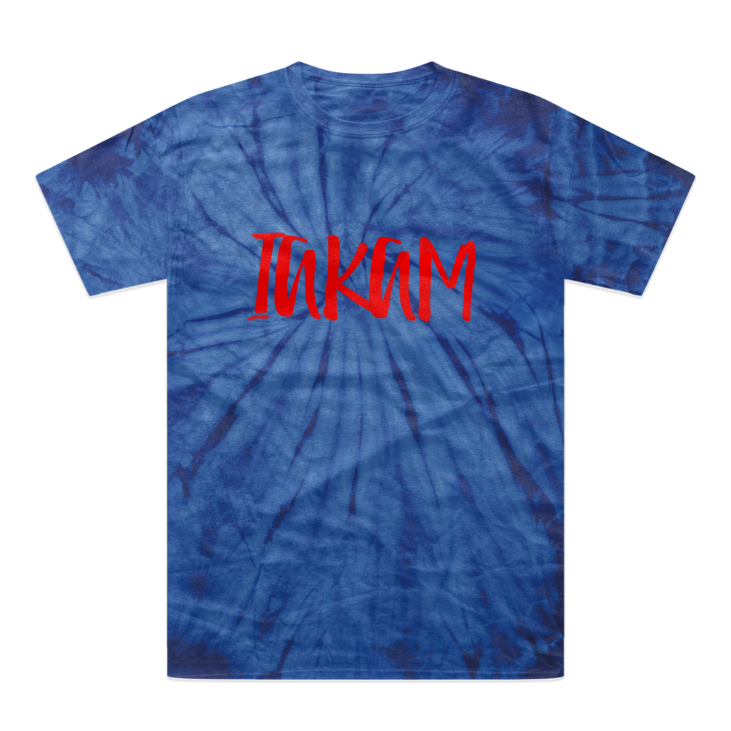 IAKAM Red Tonal Spider Tie-Dye T-Shirt - IAKAM