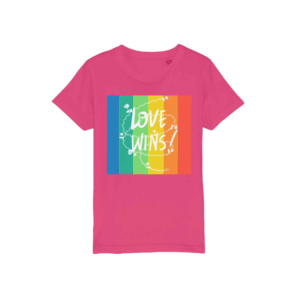 Love Wins Organic Jersey Kids T-Shirt - IAKAM