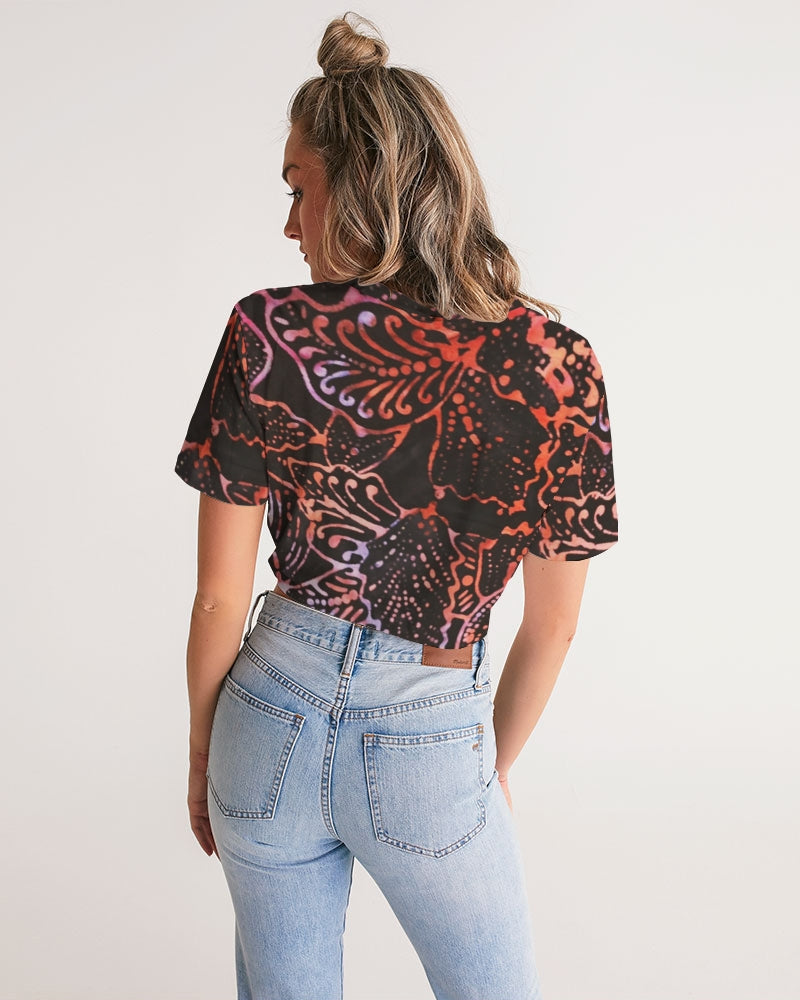 Lady Women's Twist-Front Cropped Tee - IAKAM
