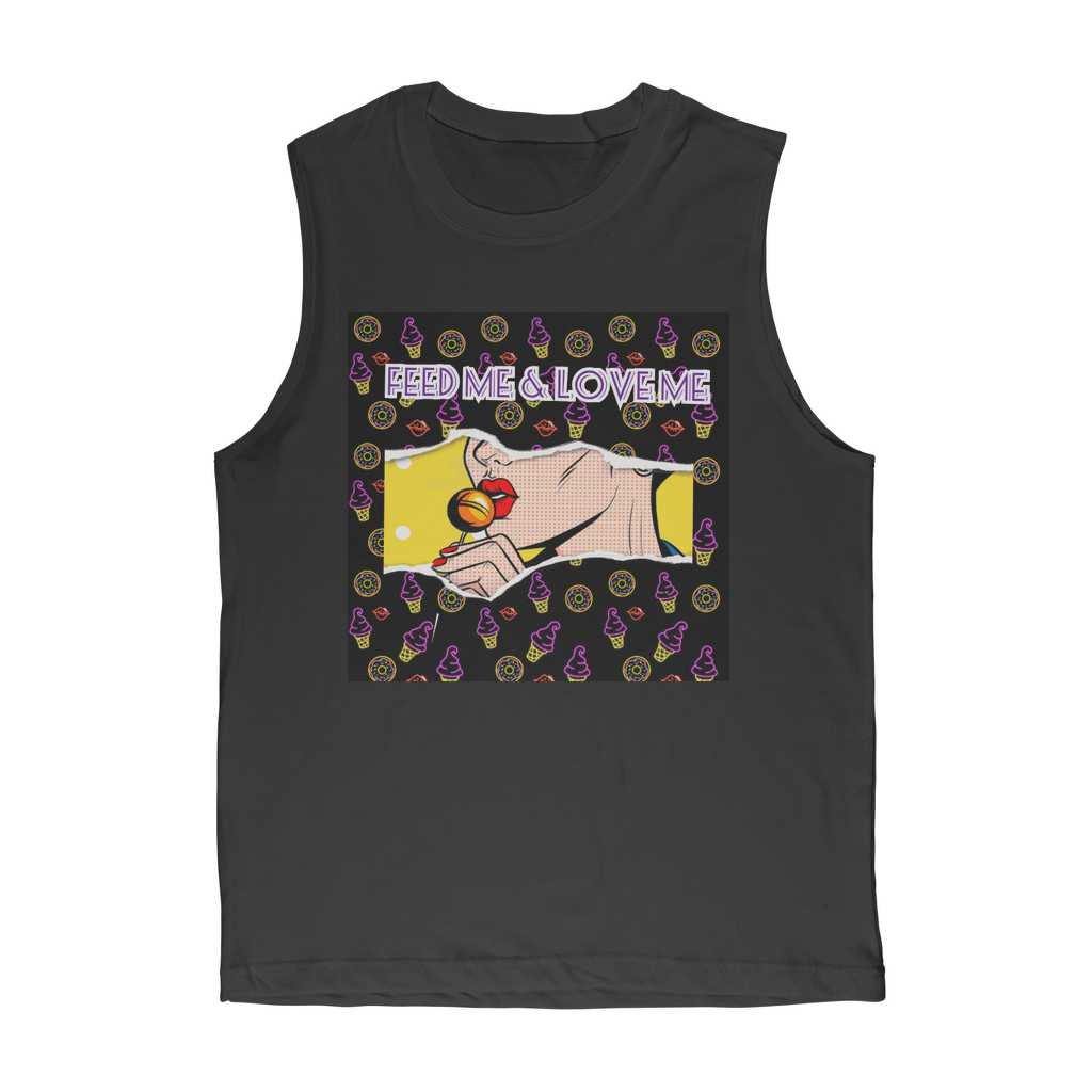 Feed Me Love Me Classic Adult Muscle Top - IAKAM