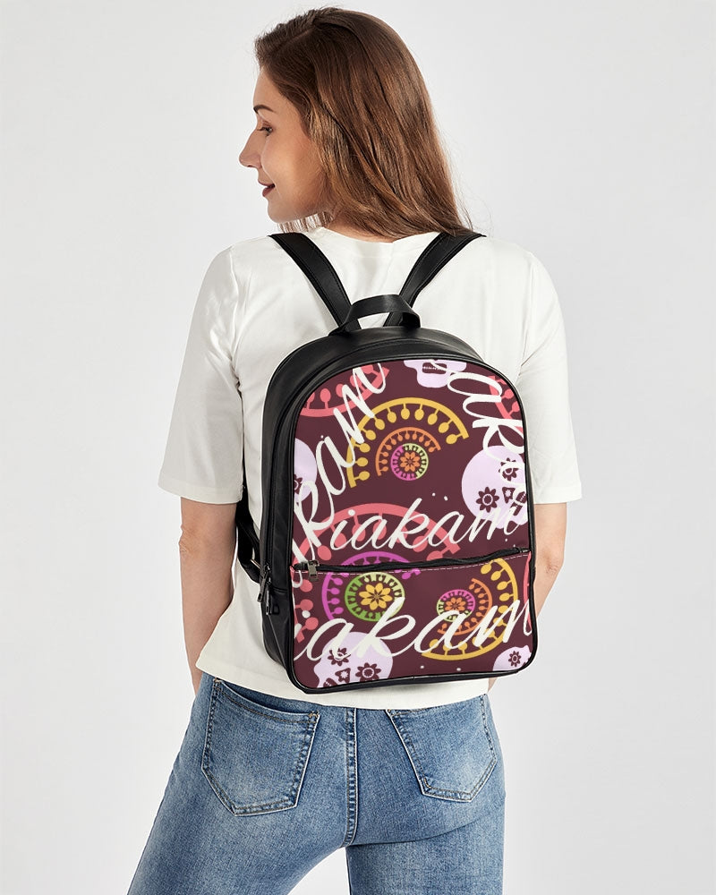 Crazy Skull 1 Classic Faux Leather Backpack - IAKAM