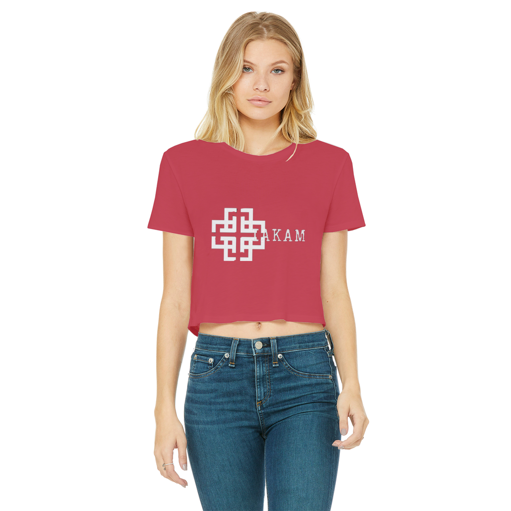 KAM S9 Classic Women's Cropped Raw Edge T-Shirt - IAKAM