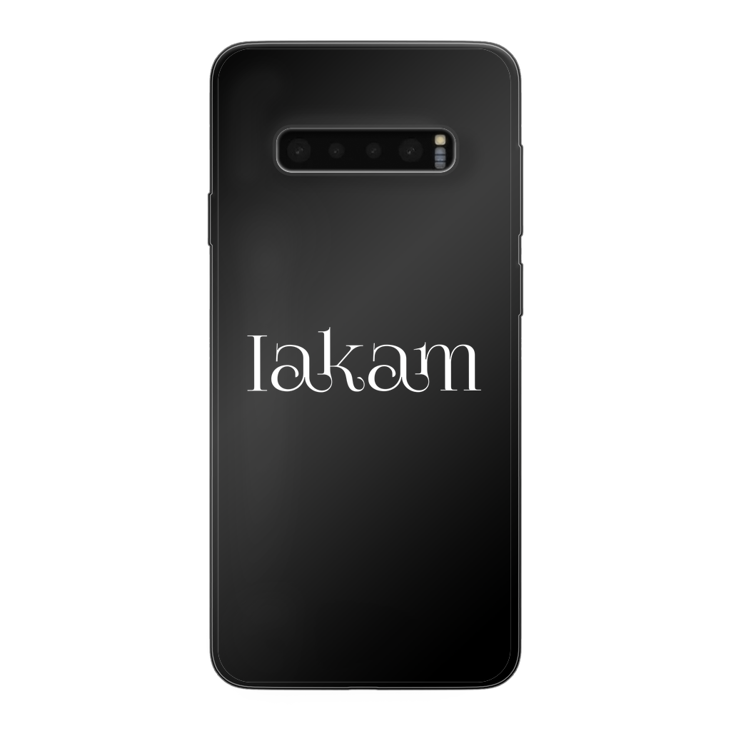 Iakam collec Back Printed Black Soft Phone Case - IAKAM