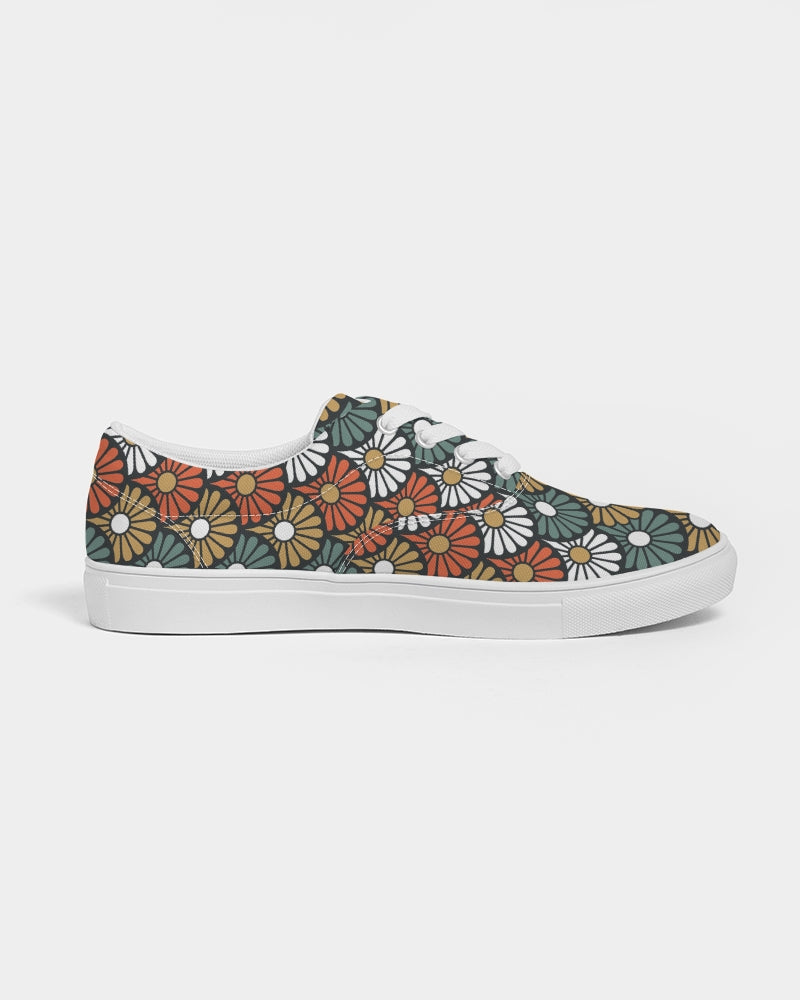 Japan Daisy Women's Lace Up Canvas Shoe - IAKAM