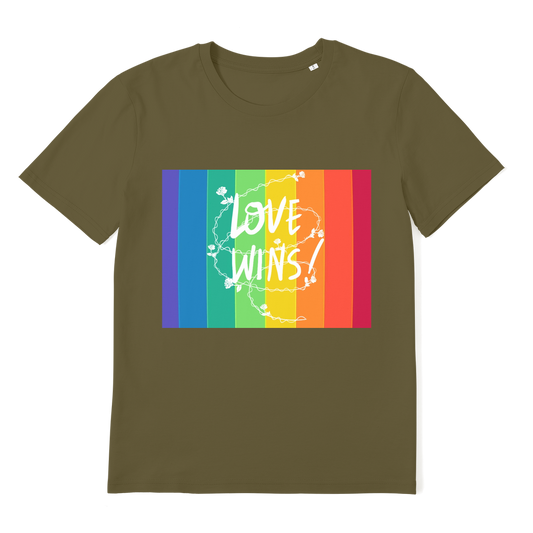 Love Wins Premium Organic Adult T-Shirt - IAKAM