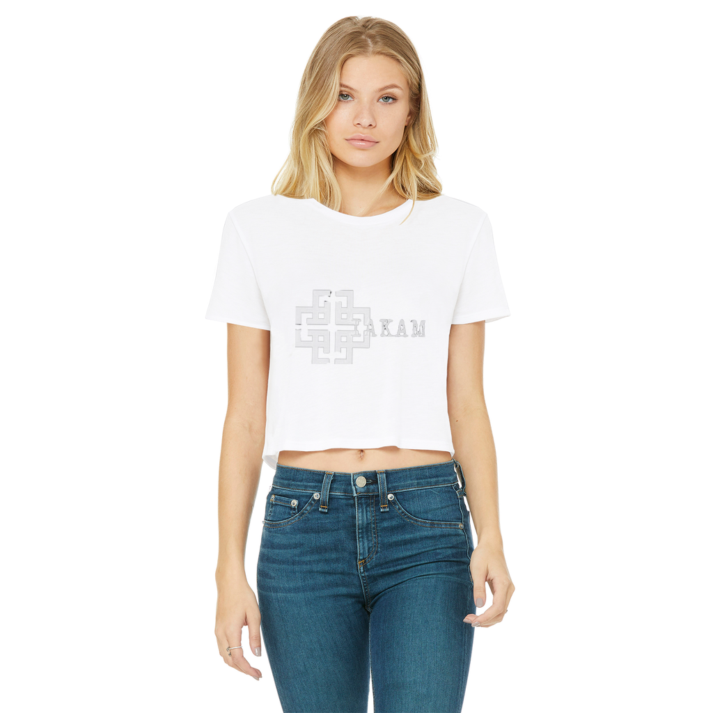 KAM S9 Classic Women's Cropped Raw Edge T-Shirt - IAKAM