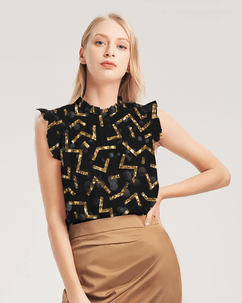 Pixie Night Women's Ruffle Sleeve Top - IAKAM
