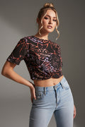 Lady Women's Twist-Front Cropped Tee - IAKAM