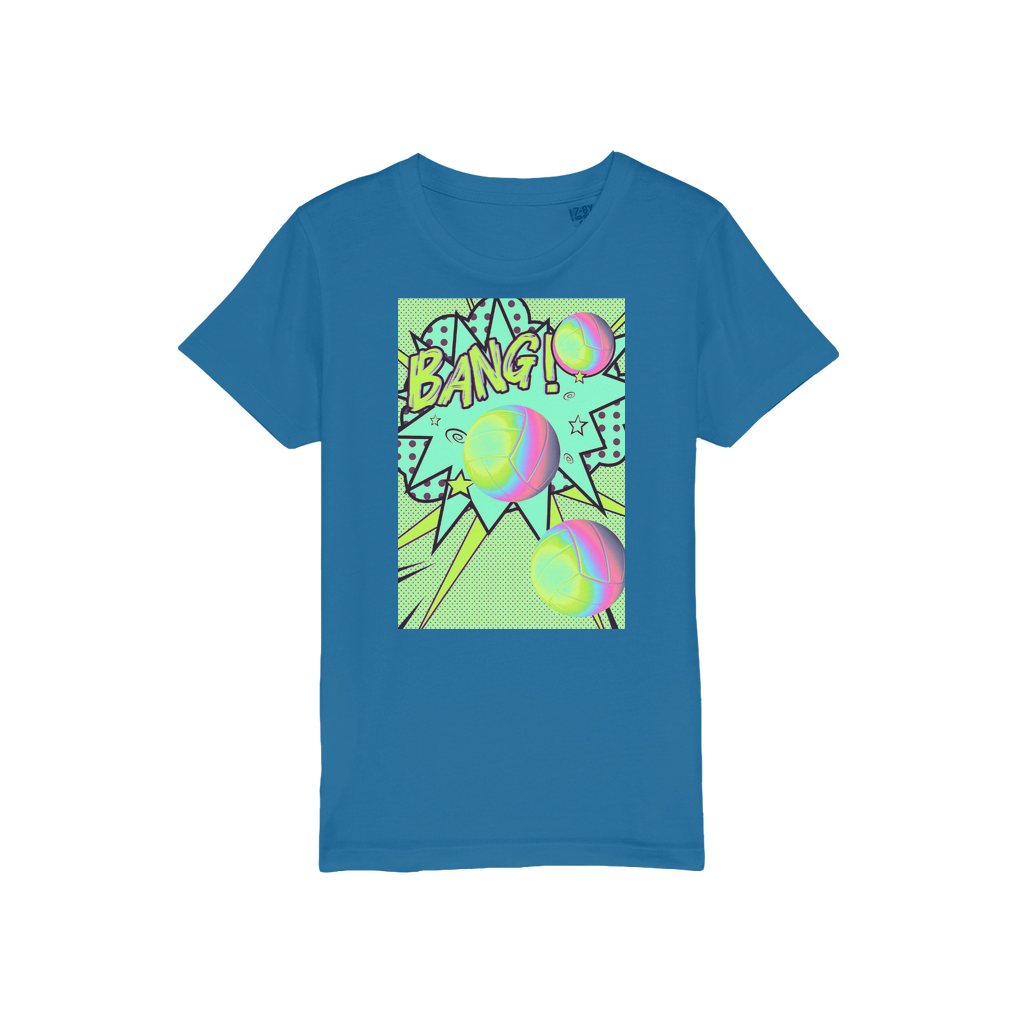 Volley Ball Organic Jersey Kids T-Shirt - IAKAM