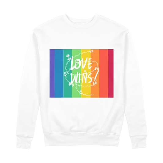 Love Wins 100% Organic Cotton Sweatshirt - IAKAM