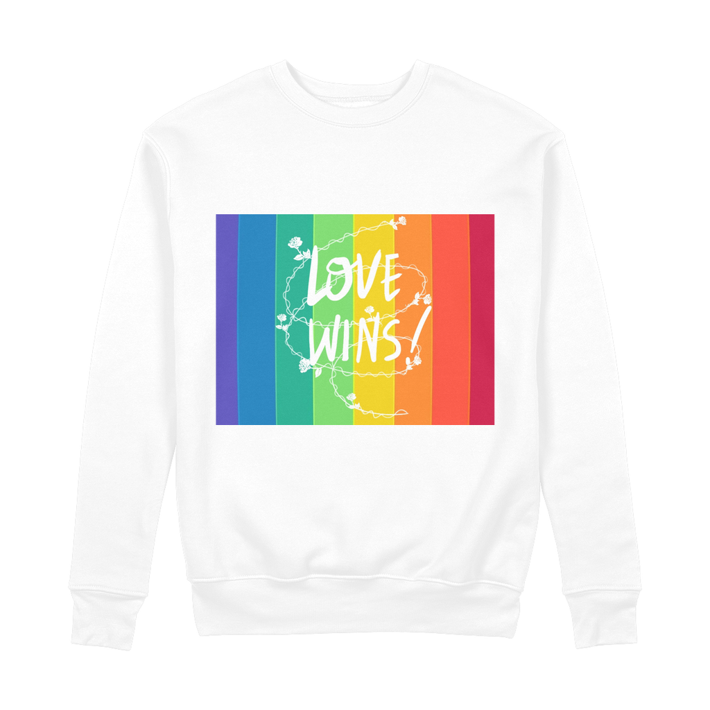Love Wins 100% Organic Cotton Sweatshirt - IAKAM