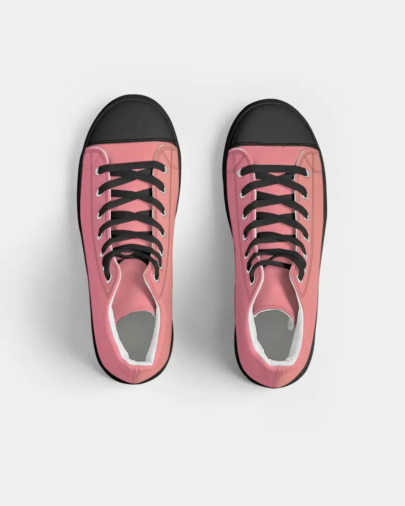 Fusion Women's Hightop Canvas Shoes - Black - IAKAM