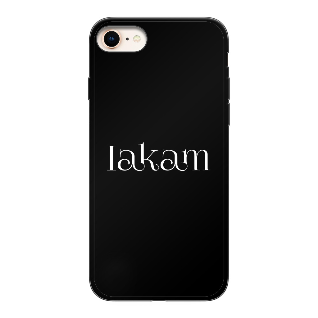 Iakam collec Back Printed Black Soft Phone Case - IAKAM