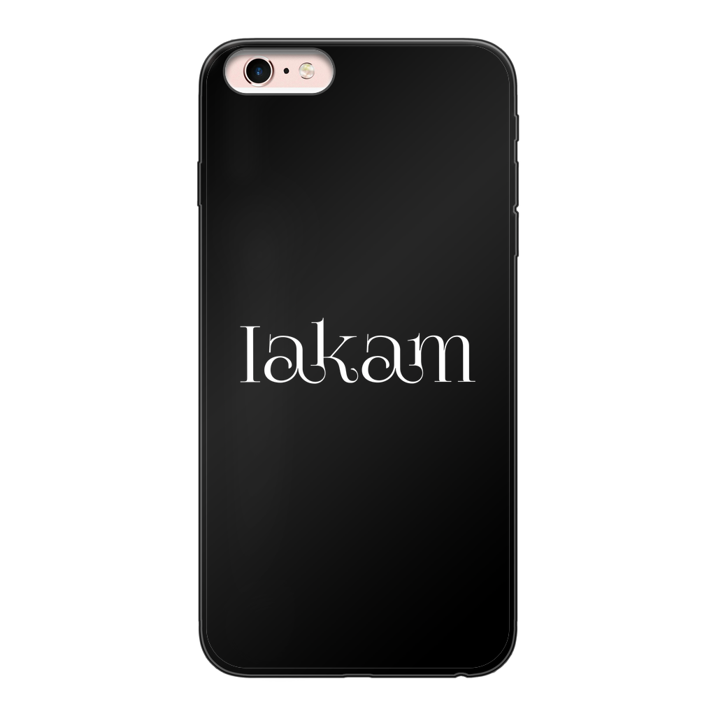 Iakam collec Back Printed Black Soft Phone Case - IAKAM