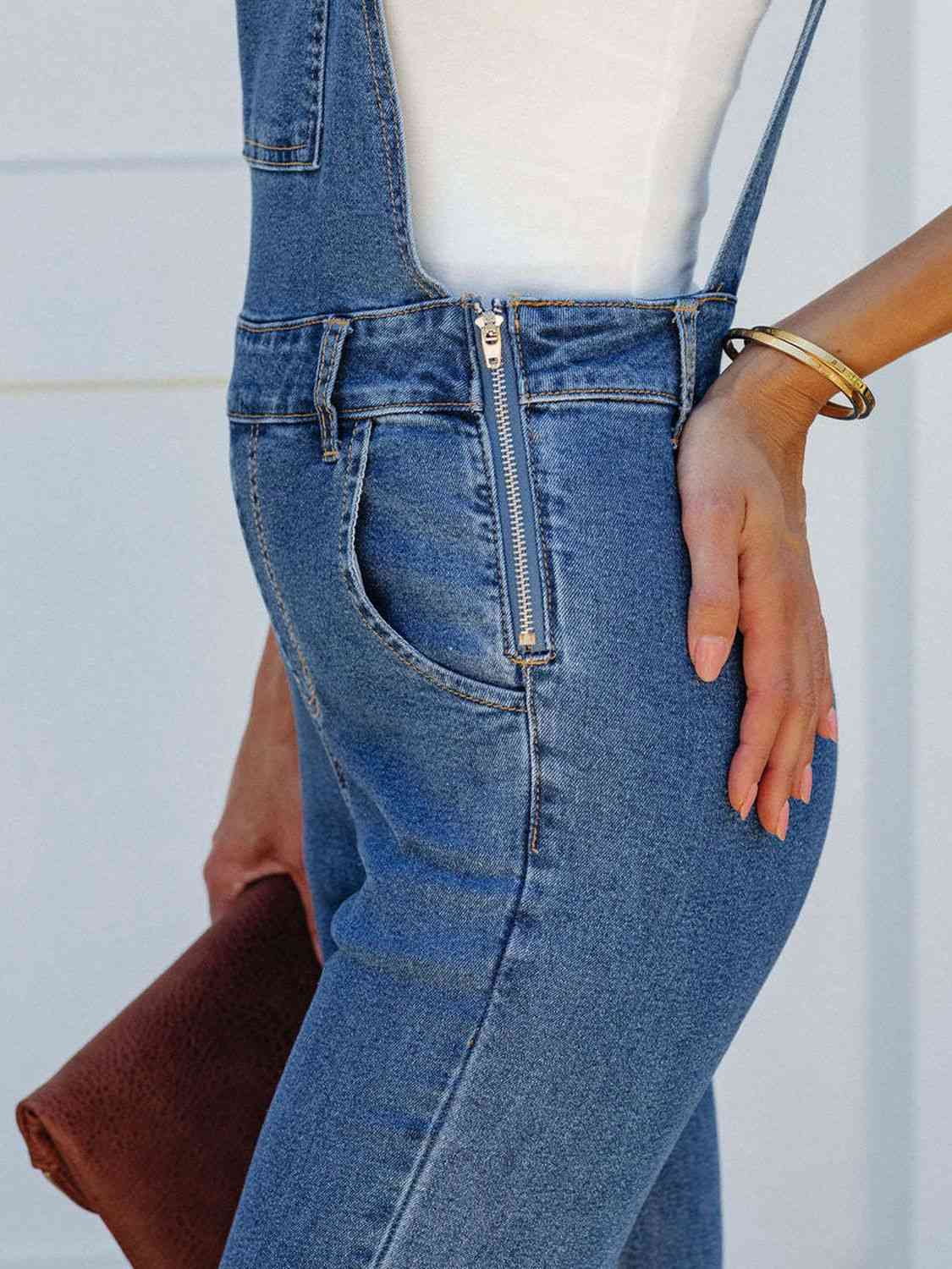Raw Hem Denim Overall (no stretch) - IAKAM