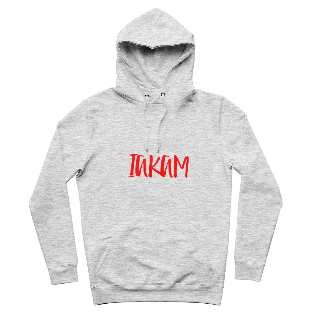 IAKAM Red 100% Organic Cotton Hoodie - IAKAM