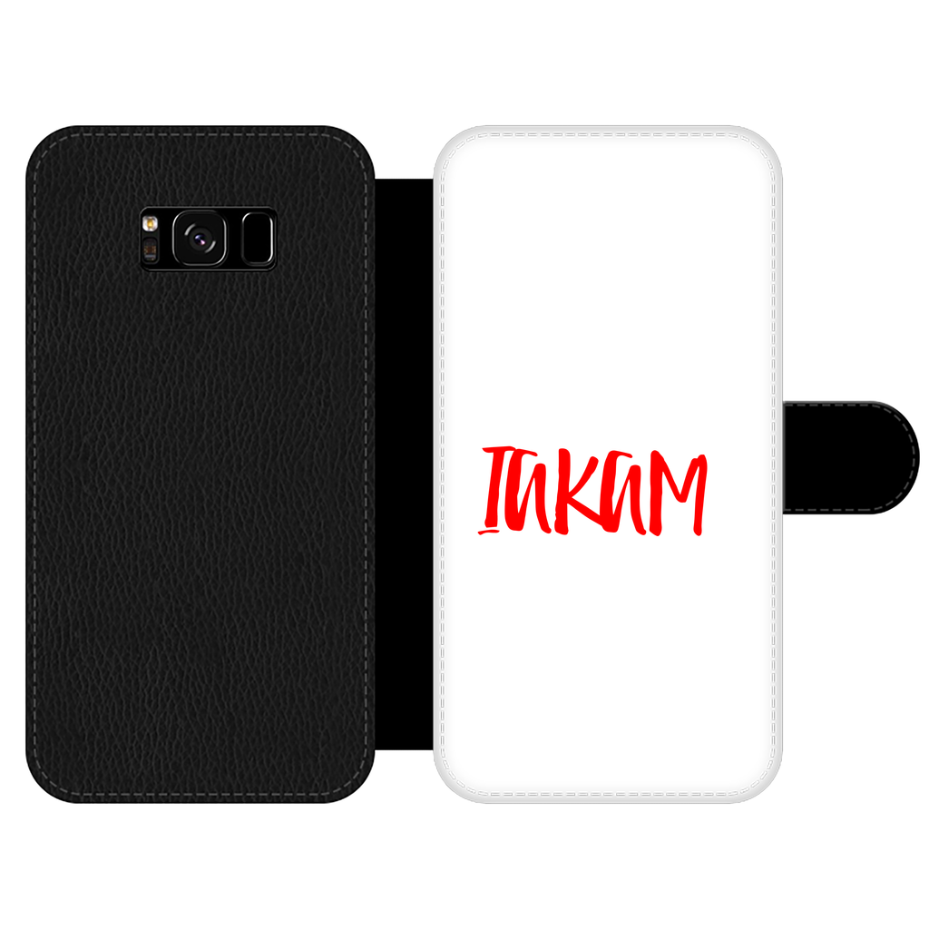 IAKAM Red Front Printed Wallet Cases - IAKAM