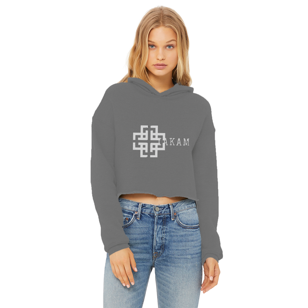 KAM S9 Hoodie Ladies Cropped Raw Edge Hoodie - IAKAM