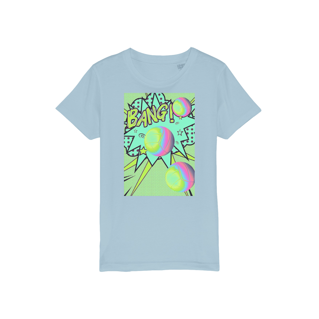Volley Ball Organic Jersey Kids T-Shirt - IAKAM
