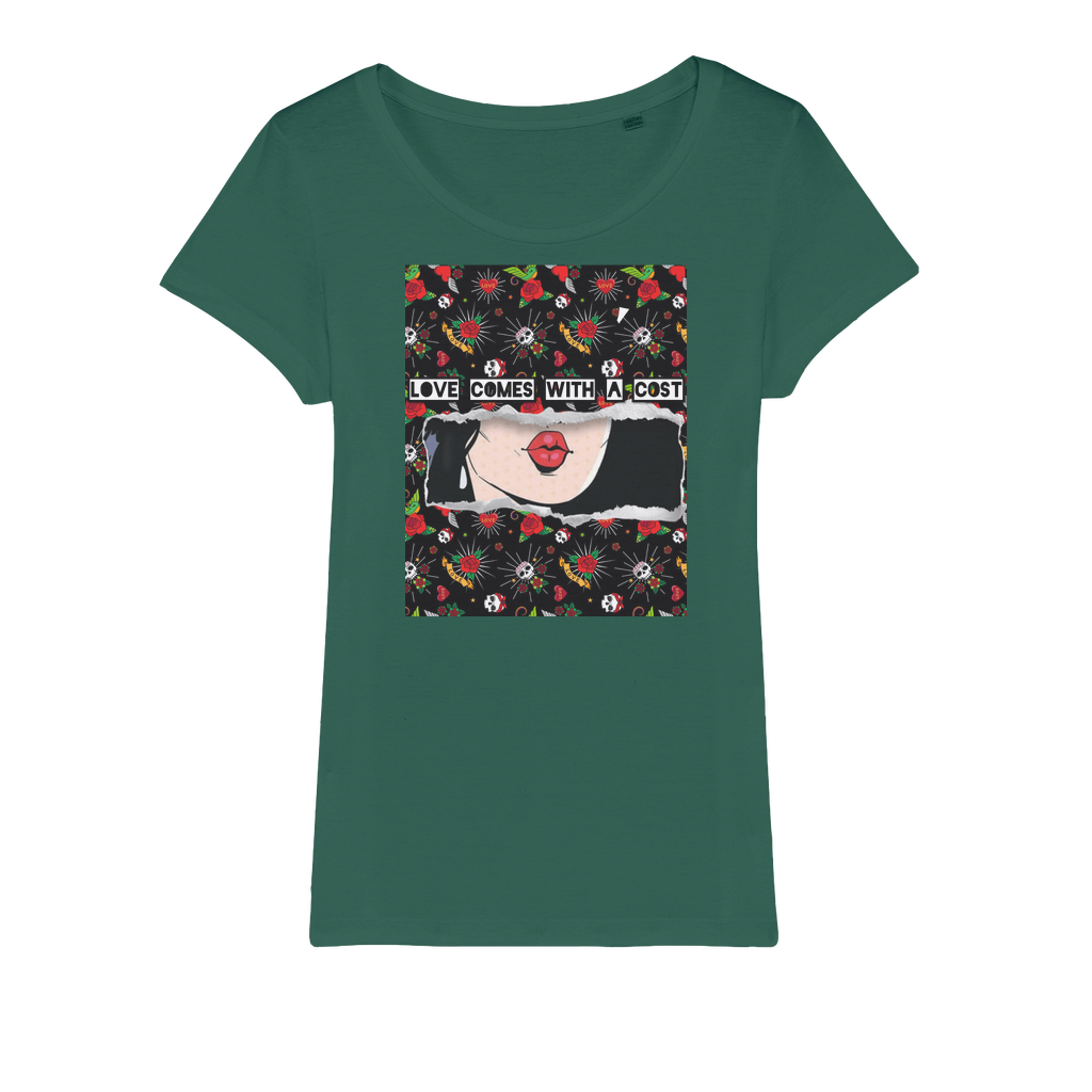 Love Cost Organic Jersey Womens T-Shirt - IAKAM