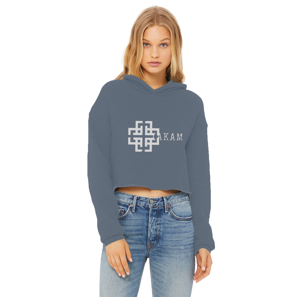 KAM S9 Hoodie Ladies Cropped Raw Edge Hoodie - IAKAM