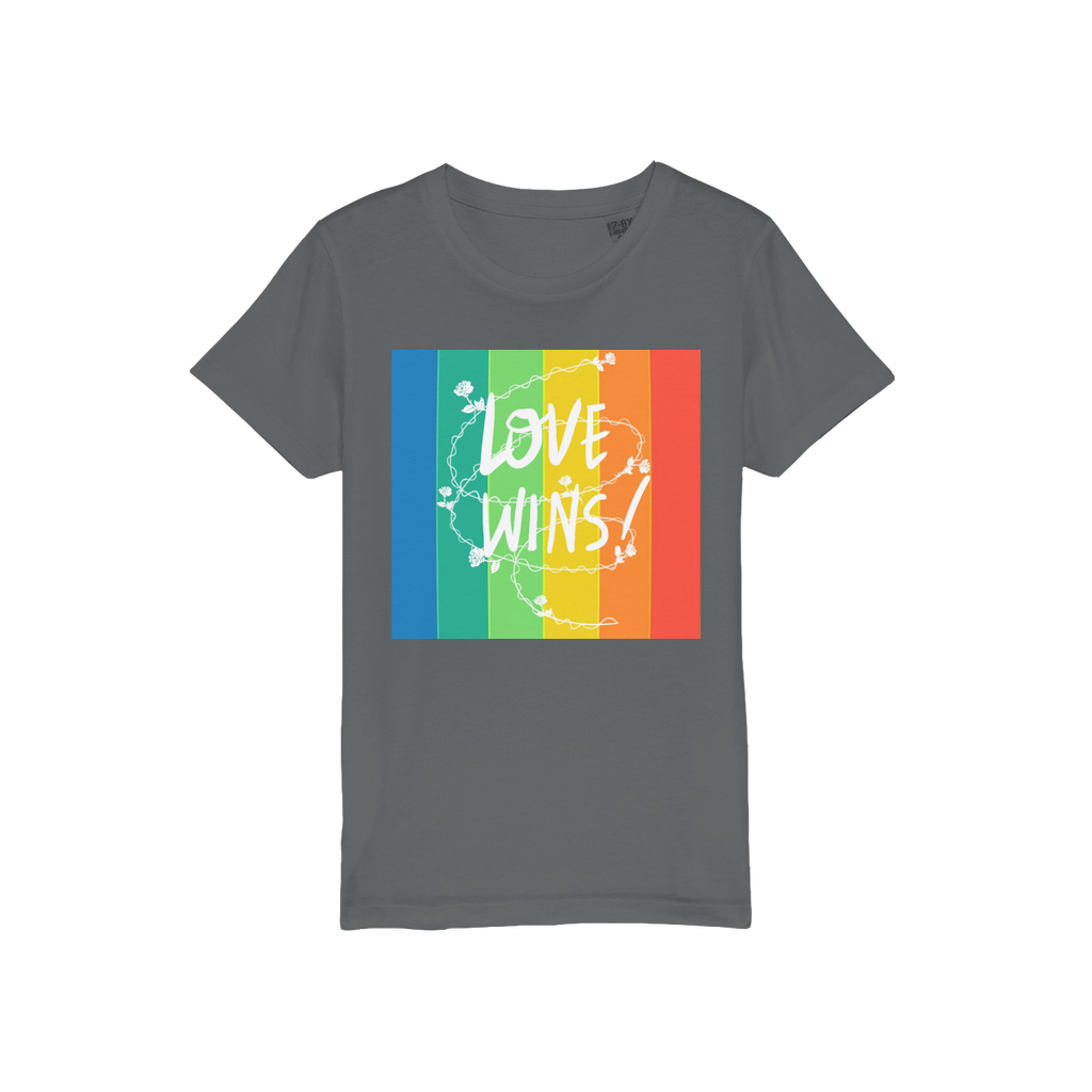 Love Wins Organic Jersey Kids T-Shirt - IAKAM