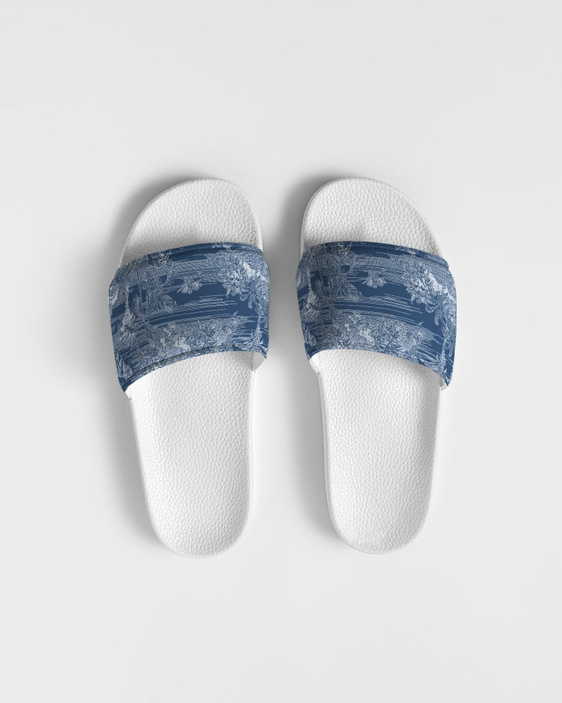 Blue Tiger Scene Men's Slide Sandal - IAKAM