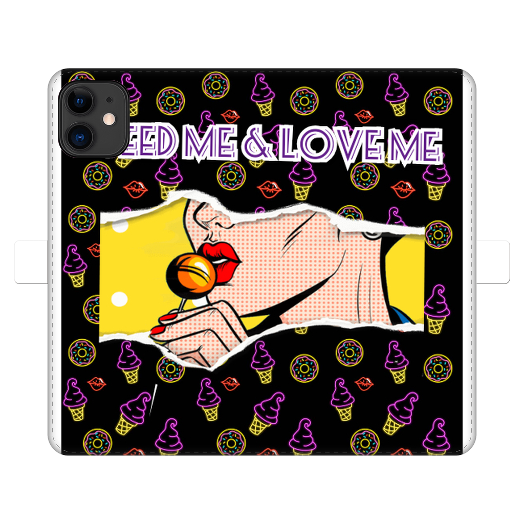 Feed Me Love Me Fully Printed Wallet Cases - IAKAM