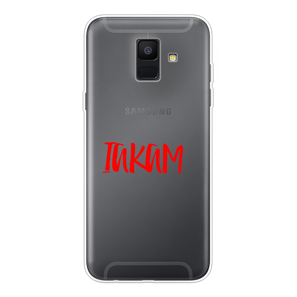 IAKAM Red Back Printed Transparent Soft Phone Case - IAKAM