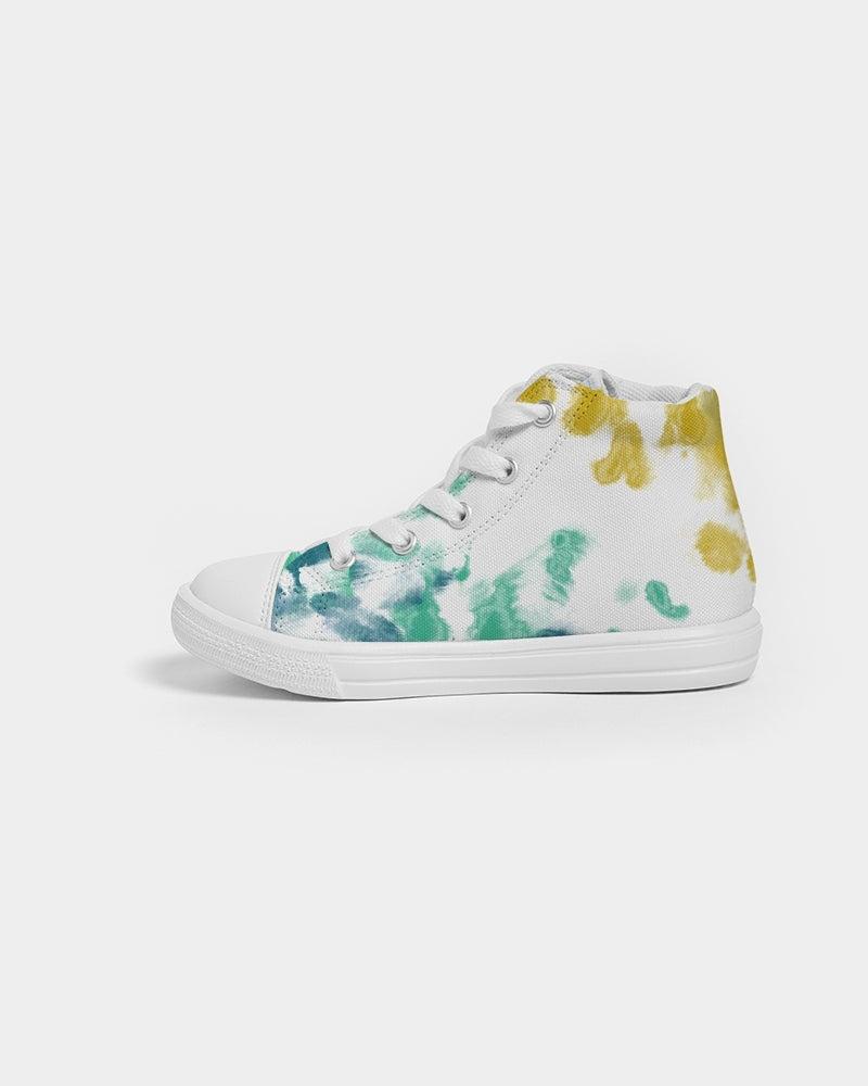 Abstracts  Kids Hightop Canvas Shoe - IAKAM