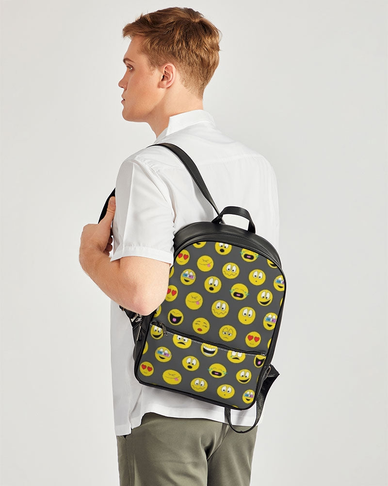 Emjoi Mood Classic Faux Leather Backpack - IAKAM