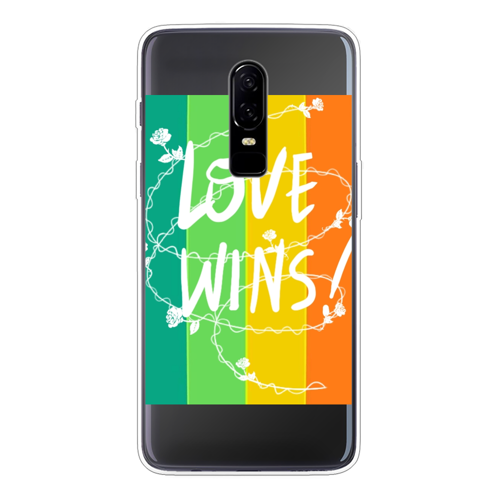 Love Wins Back Printed Transparent Soft Phone Case - IAKAM