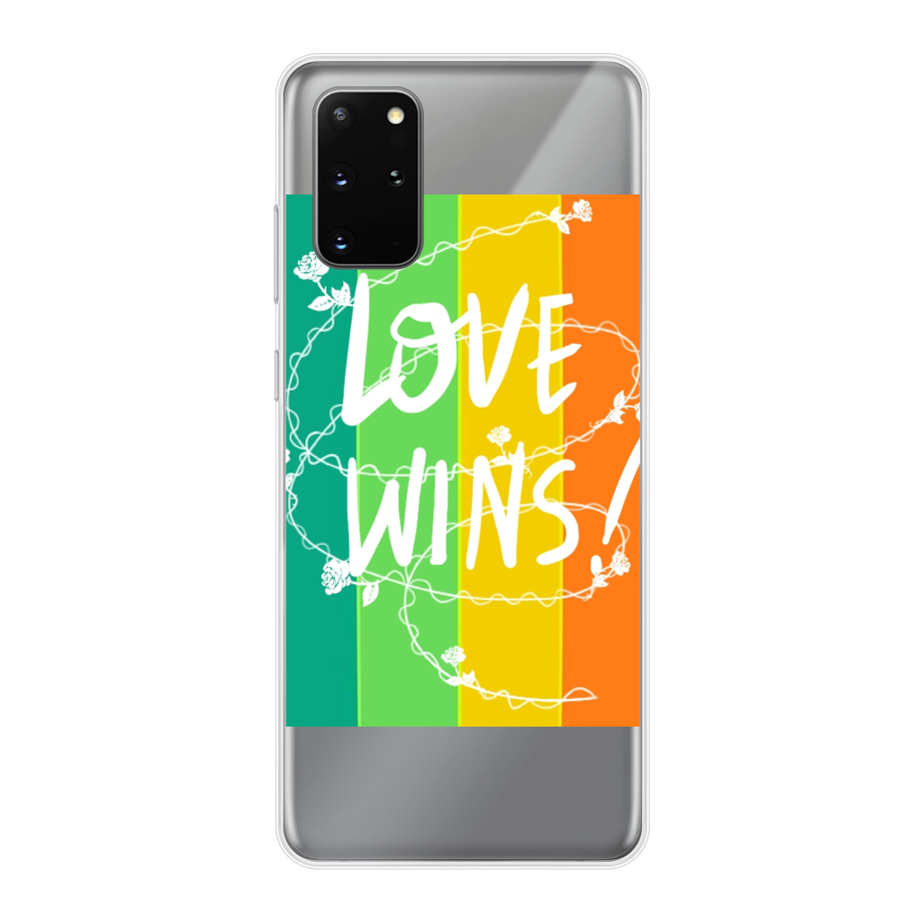 Love Wins Back Printed Transparent Soft Phone Case - IAKAM