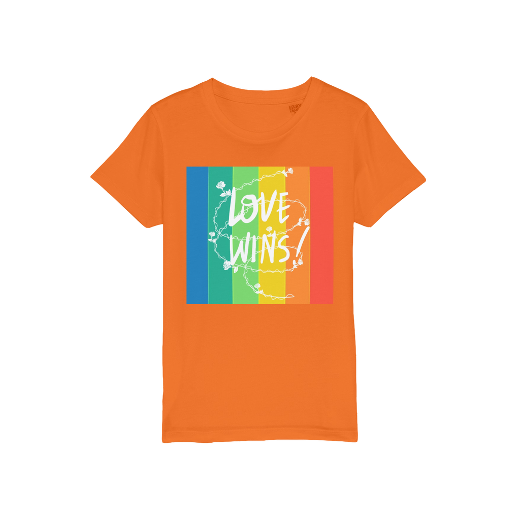 Love Wins Organic Jersey Kids T-Shirt - IAKAM
