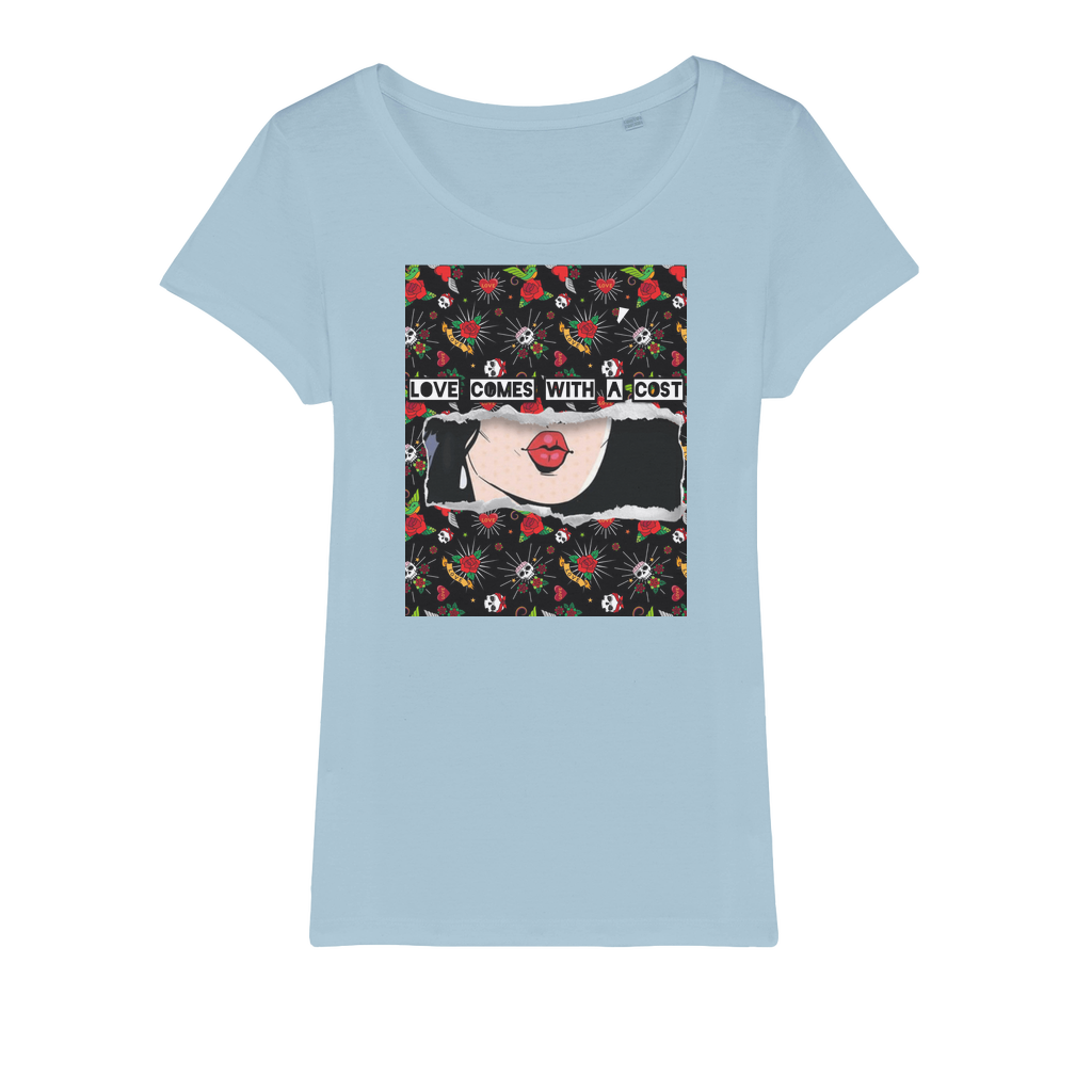 Love Cost Organic Jersey Womens T-Shirt - IAKAM