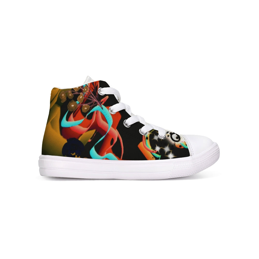 IAKAM Love Vibes Kids Hightop Canvas Shoe - IAKAM
