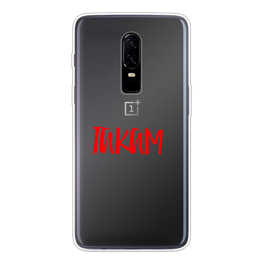 IAKAM Red Back Printed Transparent Soft Phone Case - IAKAM