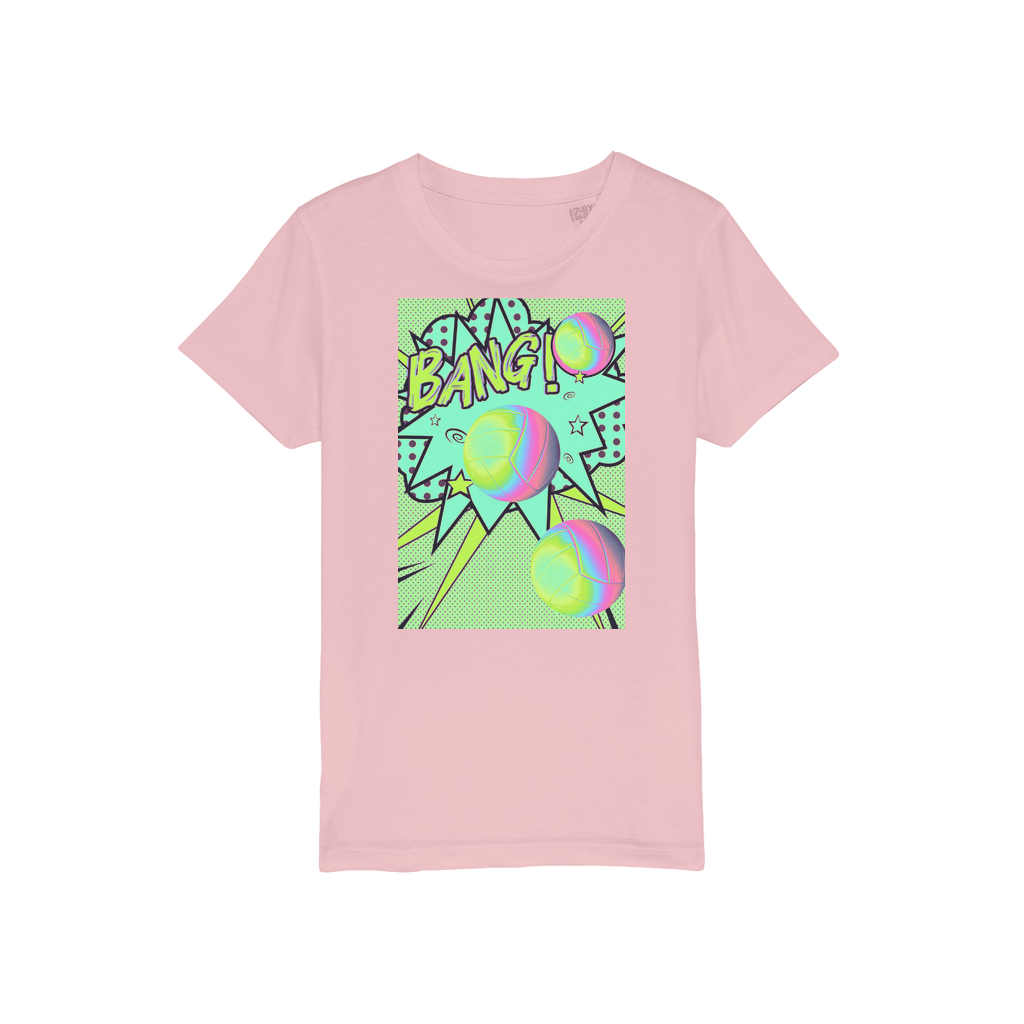 Volley Ball Organic Jersey Kids T-Shirt - IAKAM
