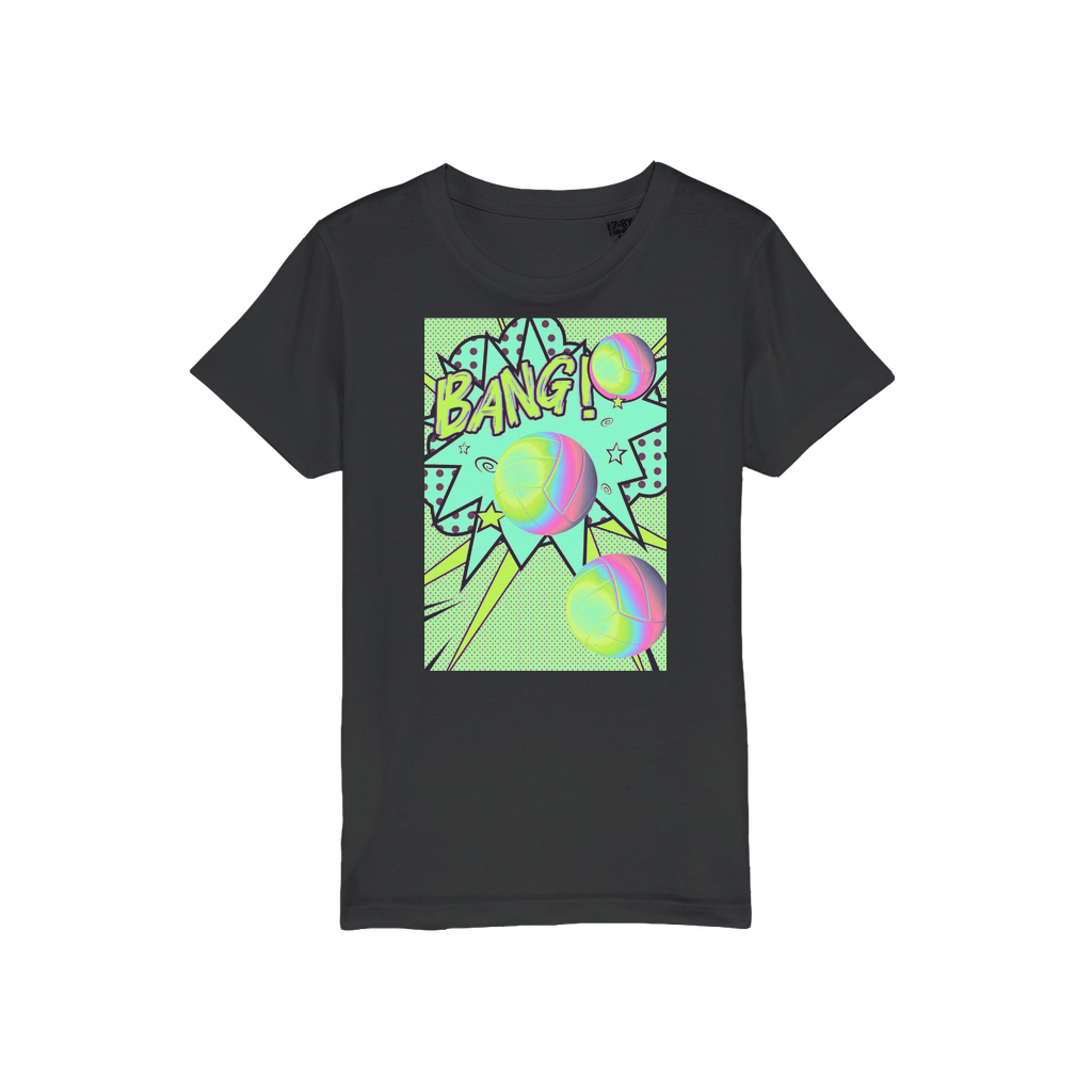 Volley Ball Organic Jersey Kids T-Shirt - IAKAM