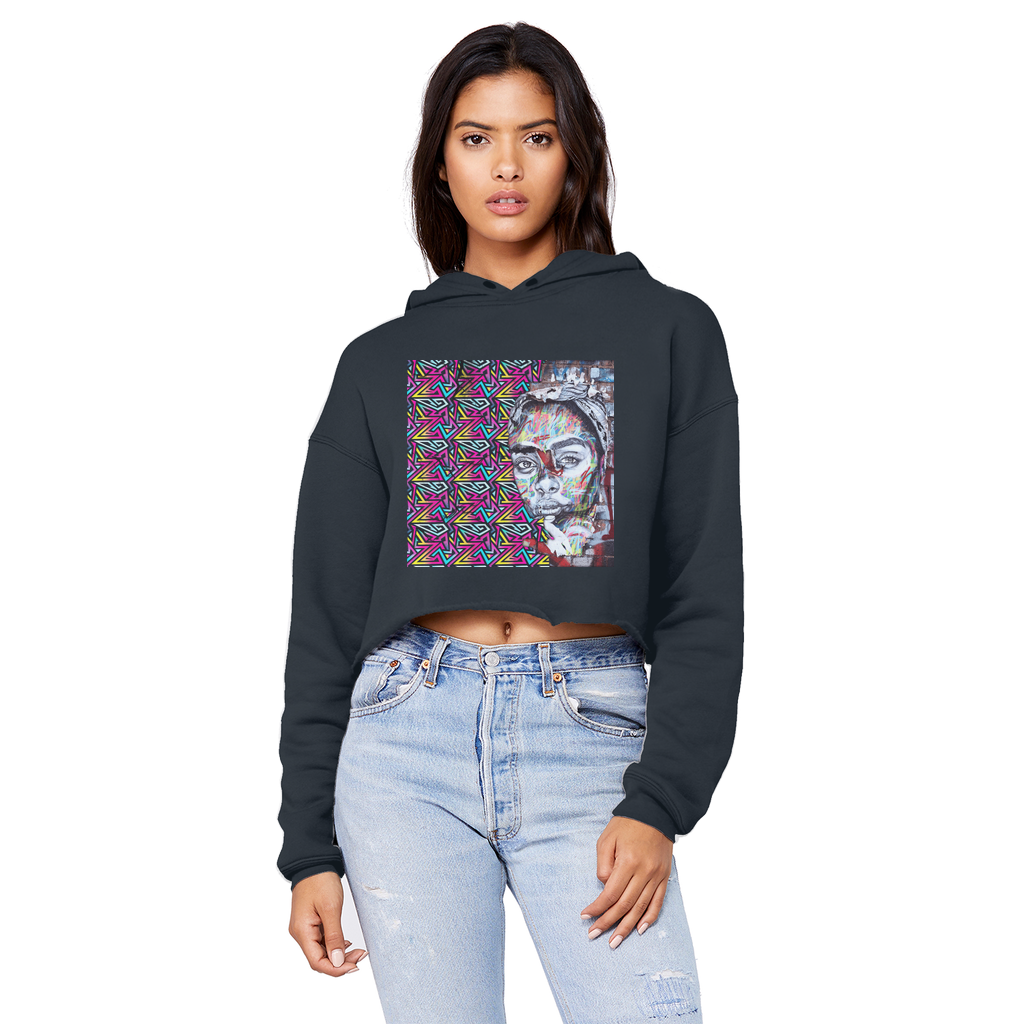 Beauty Unisex Cropped Raw Edge Boyfriend Hoodie - IAKAM