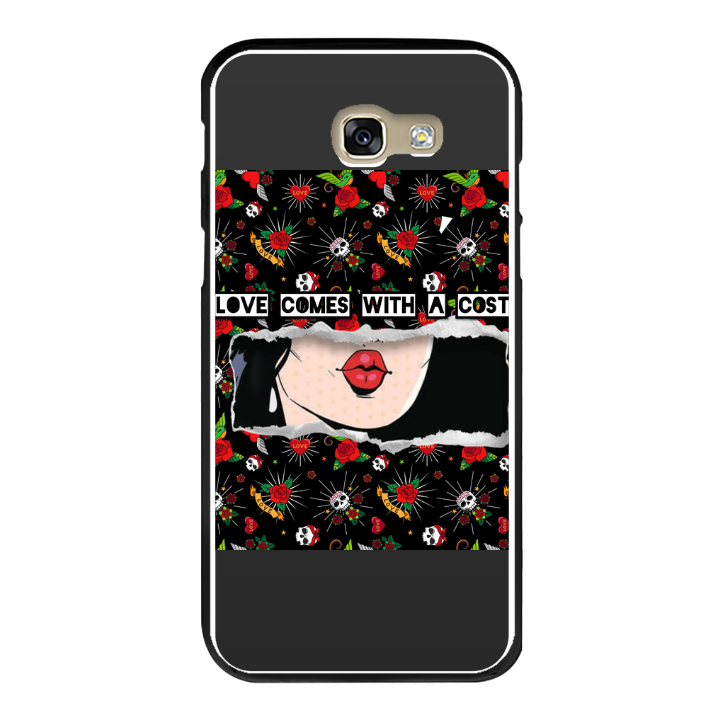 Love Cost Back Printed Black Hard Phone Case - IAKAM