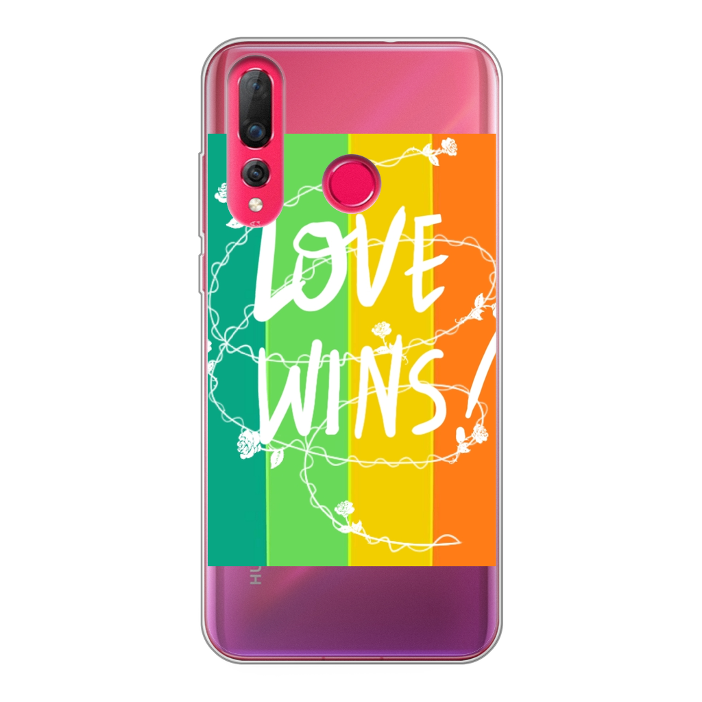 Love Wins Back Printed Transparent Soft Phone Case - IAKAM