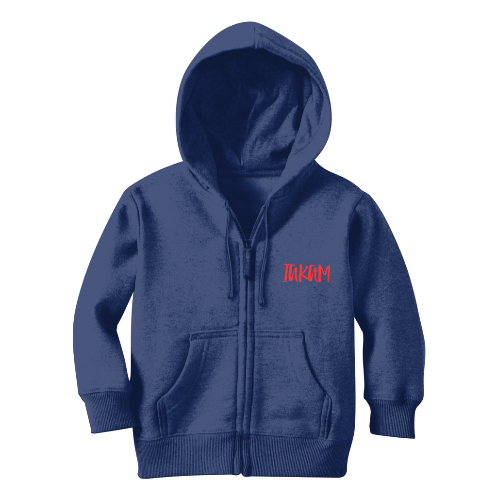 IAKAM Red Classic Kids Zip Hoodie - IAKAM