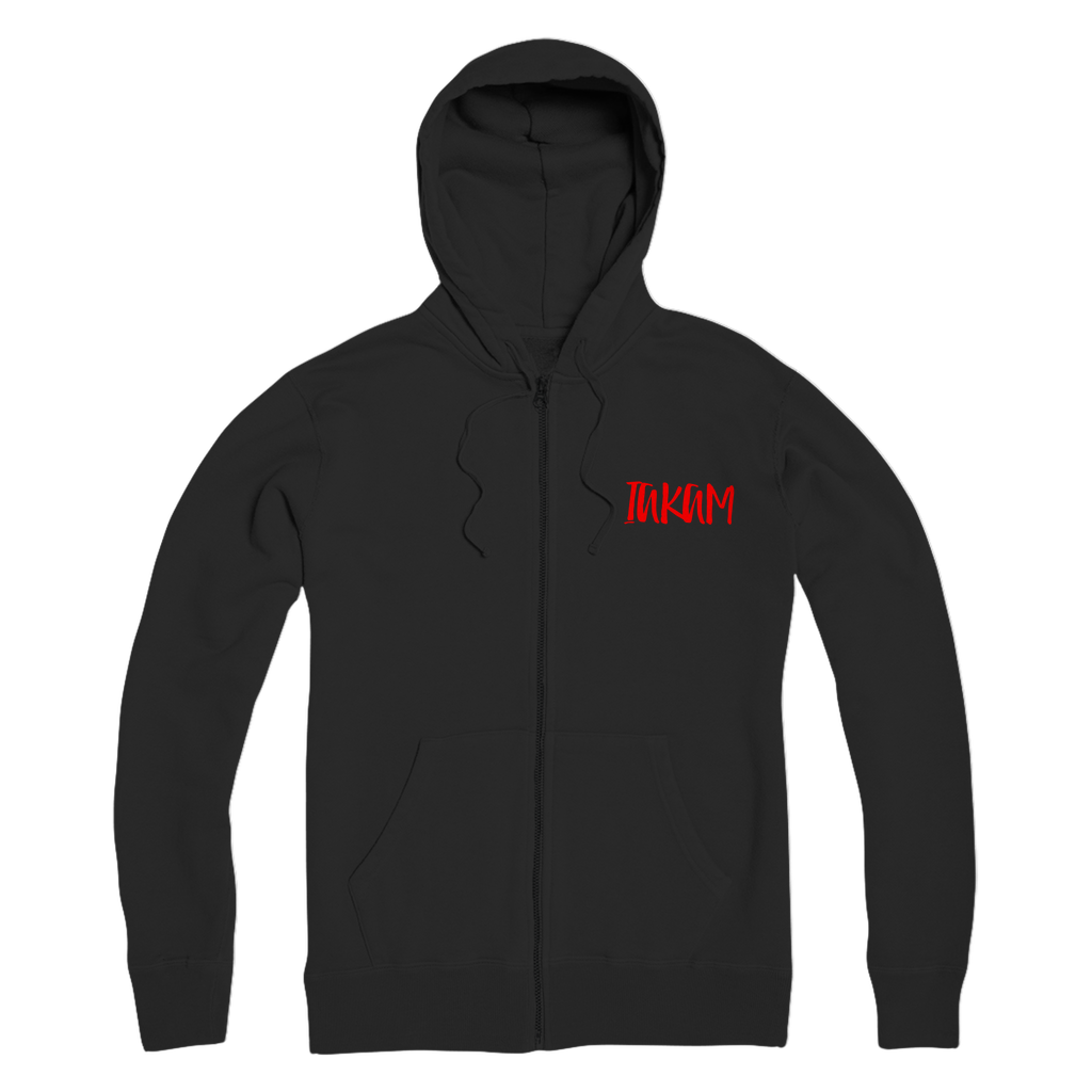 IAKAM Red Premium Adult Zip Hoodie - IAKAM