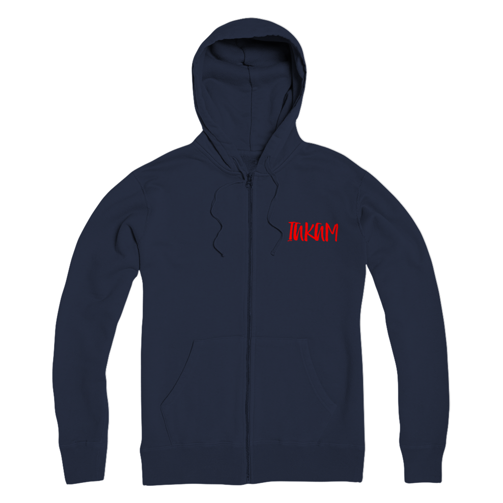 IAKAM Red Premium Adult Zip Hoodie - IAKAM
