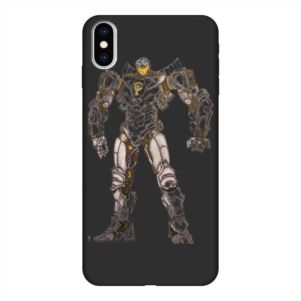Rimitron Back Printed Black Soft Phone Case - IAKAM