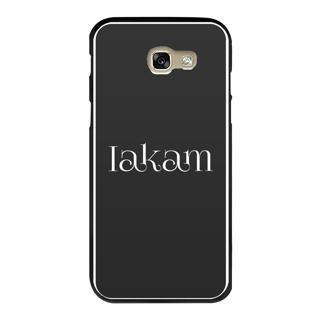 Iakam collec Back Printed Black Hard Phone Case - IAKAM