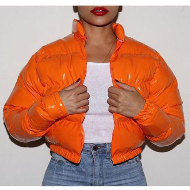 Cute Down Short Jacket Women  Cropped Puffer Jacket - IAKAM