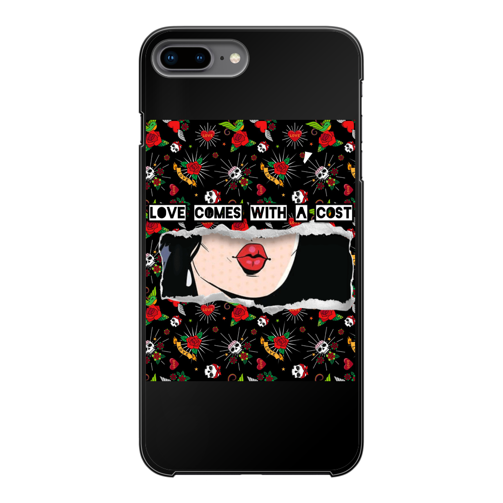 Love Cost Back Printed Black Hard Phone Case - IAKAM