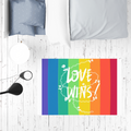 Love Wins Mat / Carpet / Rug / Play Mat / Pet Feeding Mat - IAKAM